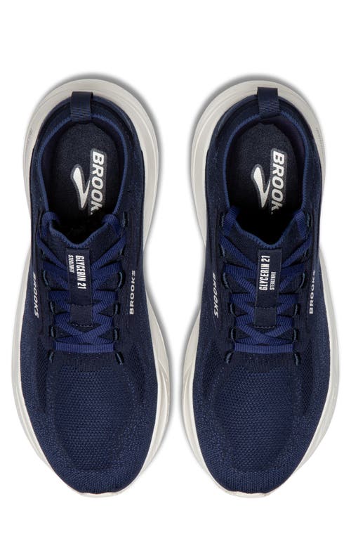 Shop Brooks Glycerin Stealthfit 21 Running Shoe In Peacoat/blueprint/onyx