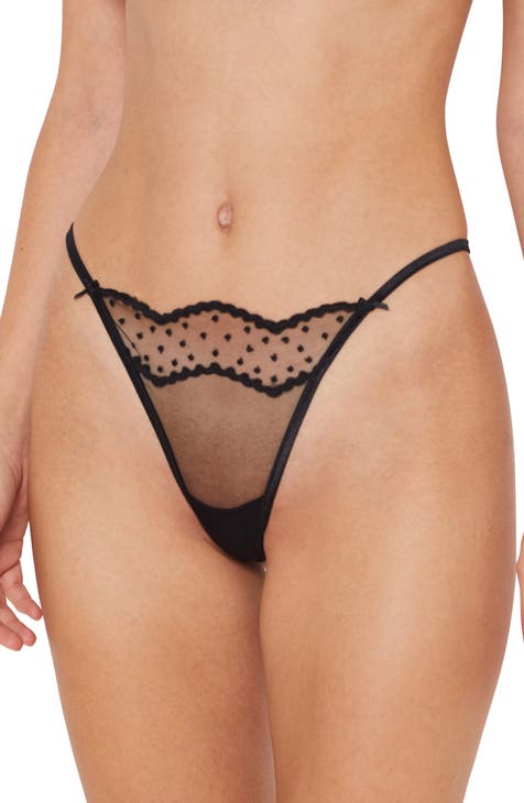 Lace Thong - RENDEZ VOUS - NOIR - ETAM