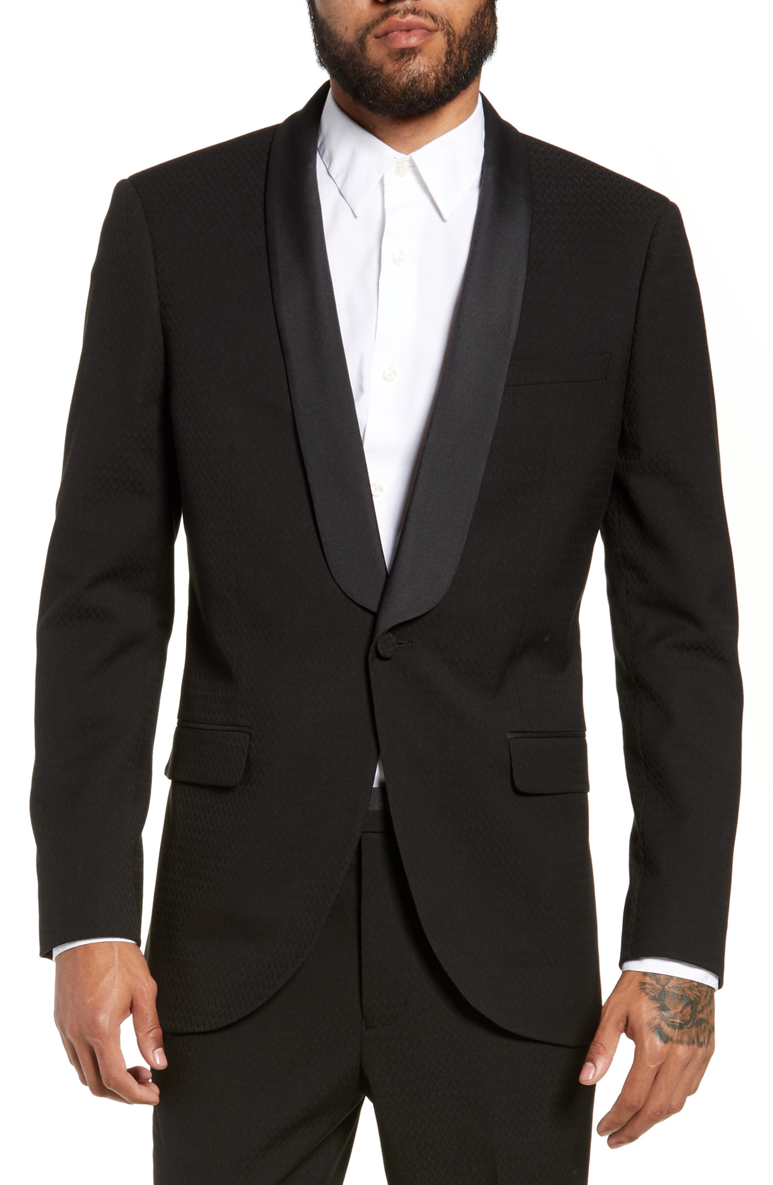 topman tuxedo jacket