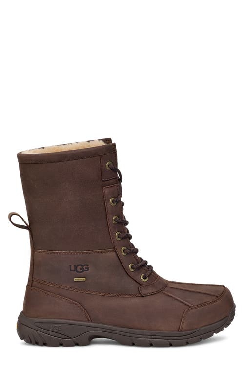 Shop Ugg(r) Butte Wool Trimmed Waterproof Hiking Boot In Burnt Cedar