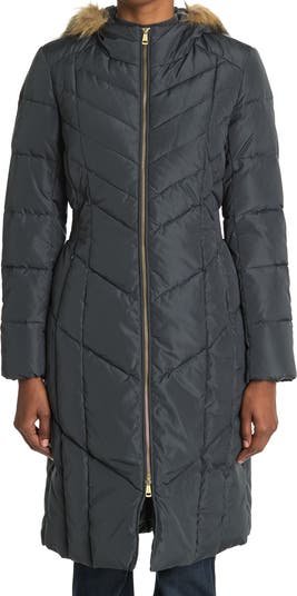 Cole haan down and feather coat best sale