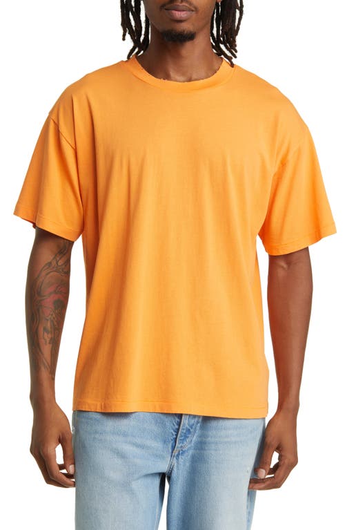 Core Oversize Organic Cotton Jersey T-Shirt in Hunters Orange