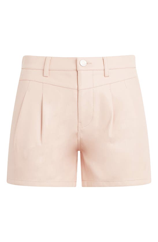 Shop Hudson Jeans Front Yoke Pleated Shorts In Cameo Rose