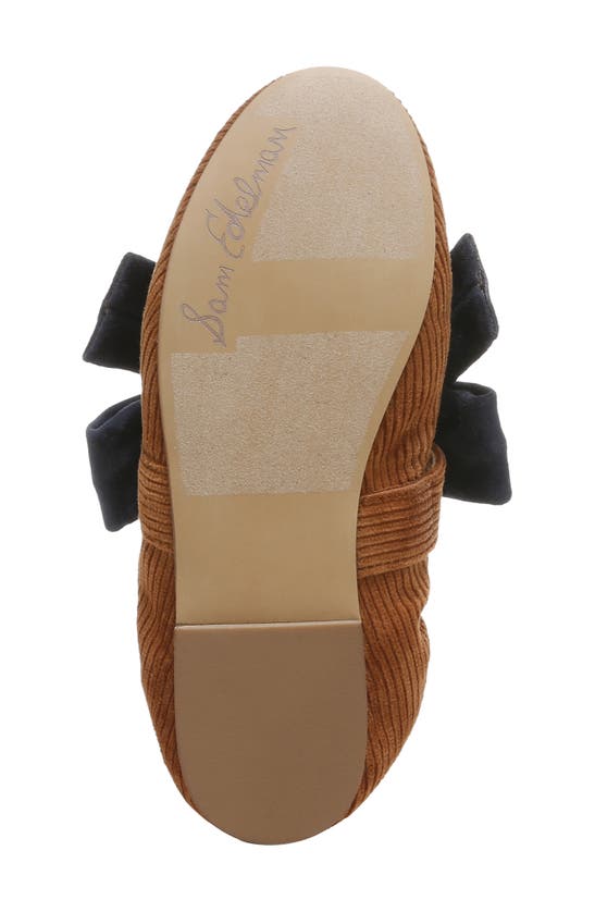 Sam Edelman Kids' Felicity Flat In Brown Mustard/ Baltic Navy