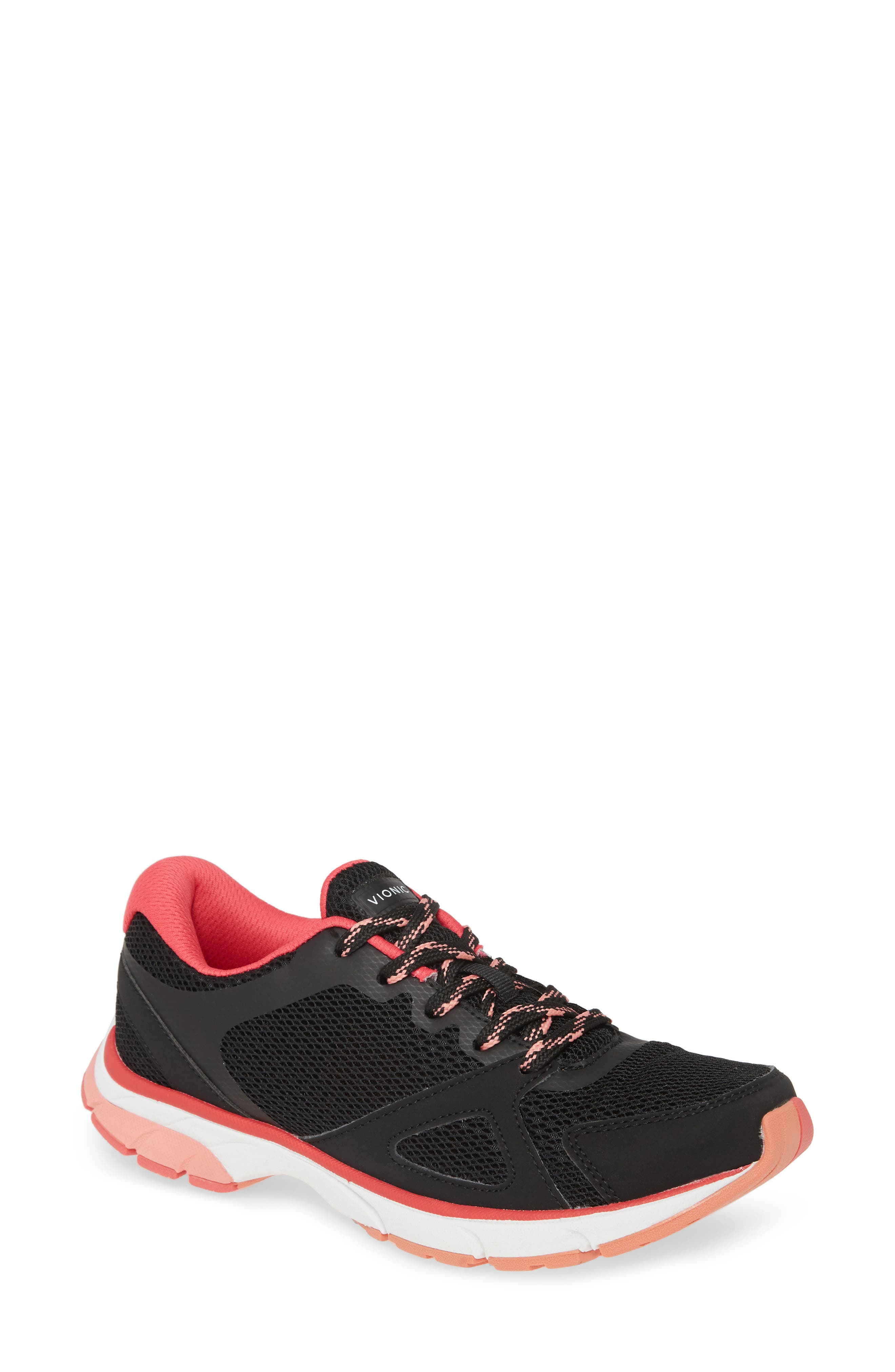 vionic black tennis shoes