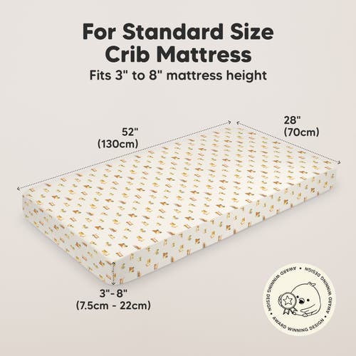 Keababies Soothe Fitted Crib Sheet In Construction