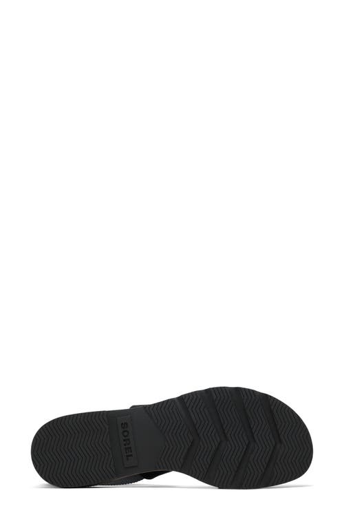 Sorel Ella Iii Sandal In Black/black
