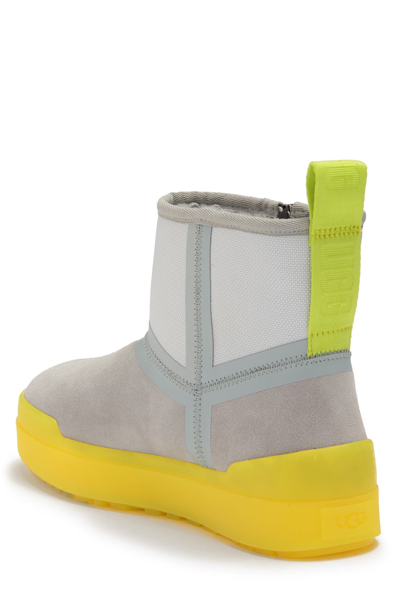 grey ugg mini boots