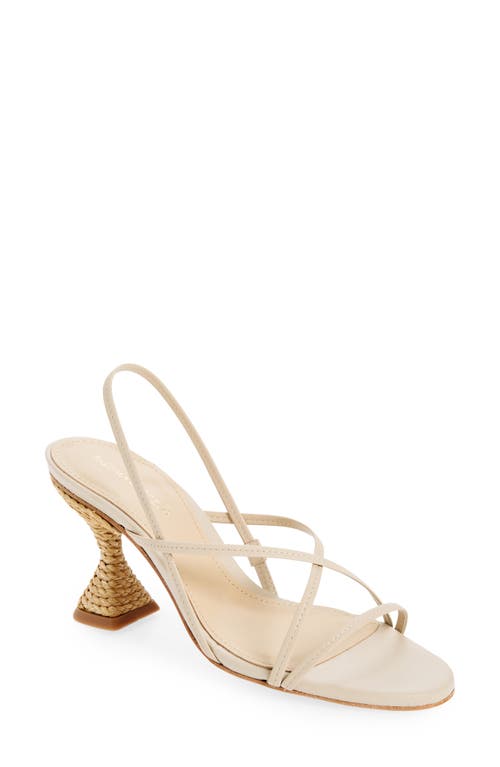 Shop Paloma Barceló Paloma Barcelo Bademia Slingback Sandal In Ivory