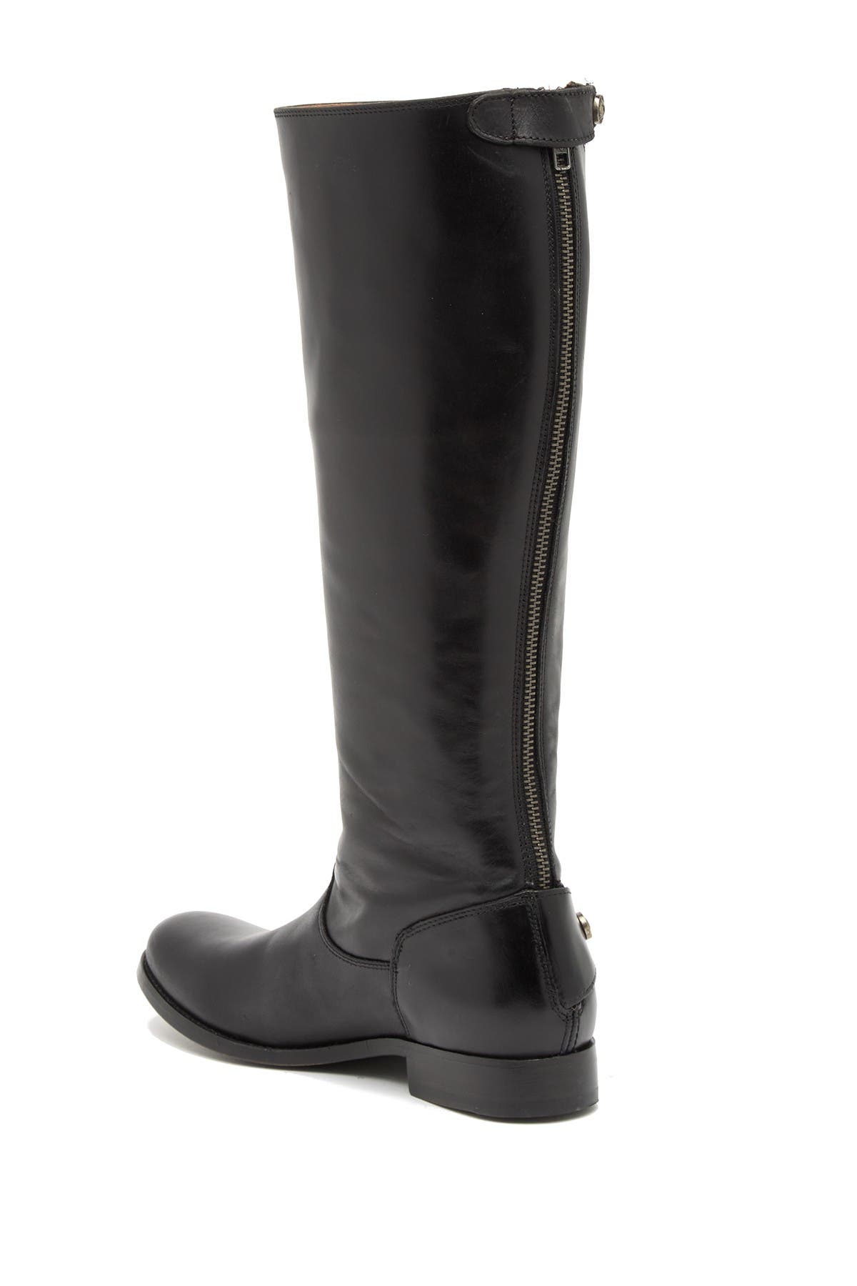 frye melissa button back zip black