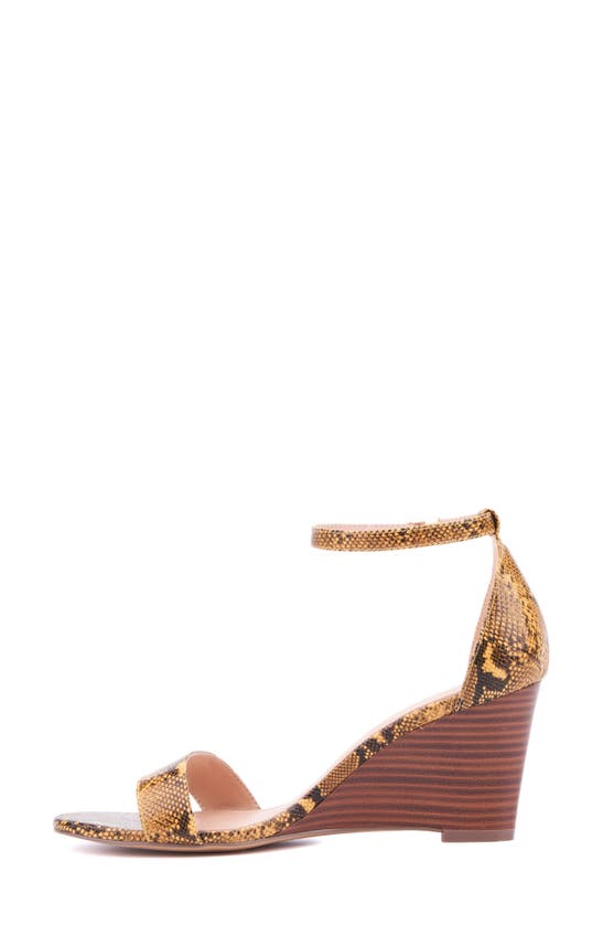 Shop New York And Company Sharona Wedge Sandal In Yellow