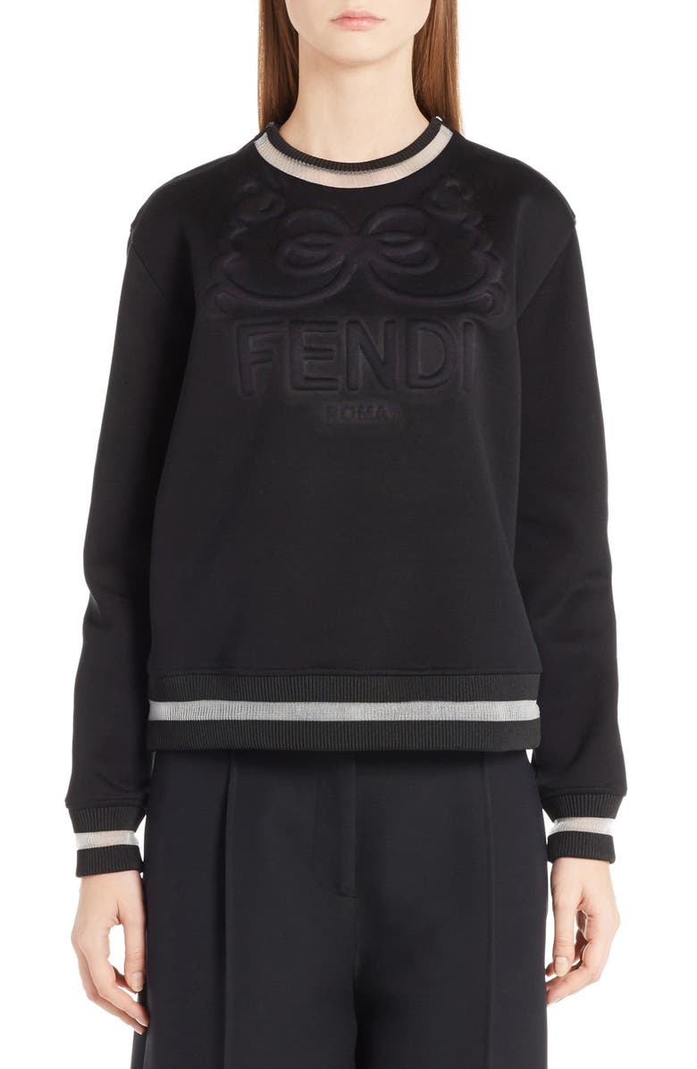 Fendi Logo Jersey Sweatshirt | Nordstrom