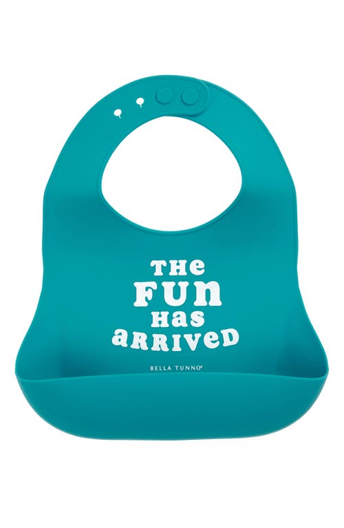 Shop Bella Tunno Fun Has Arrived Silicone Wonder Bib In Blue