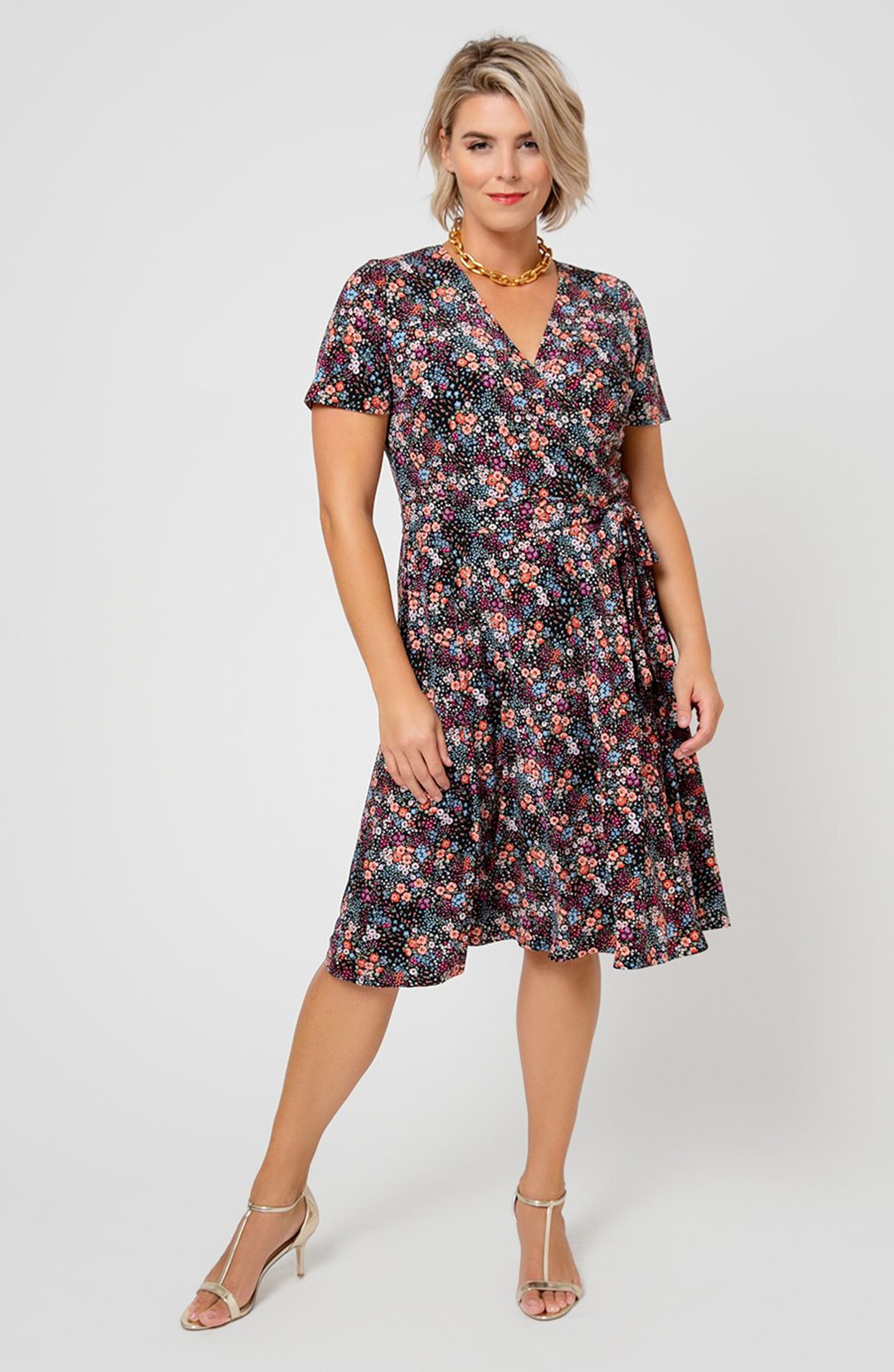 Leota Perfect Wrap Short Sleeve Jersey 