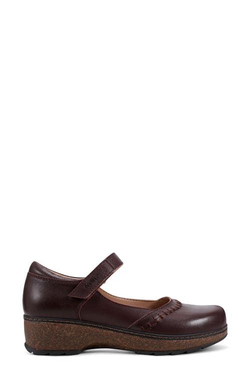 Earth Kalece Womens Adjustable Leather Mary Jane Heels In Burgundy