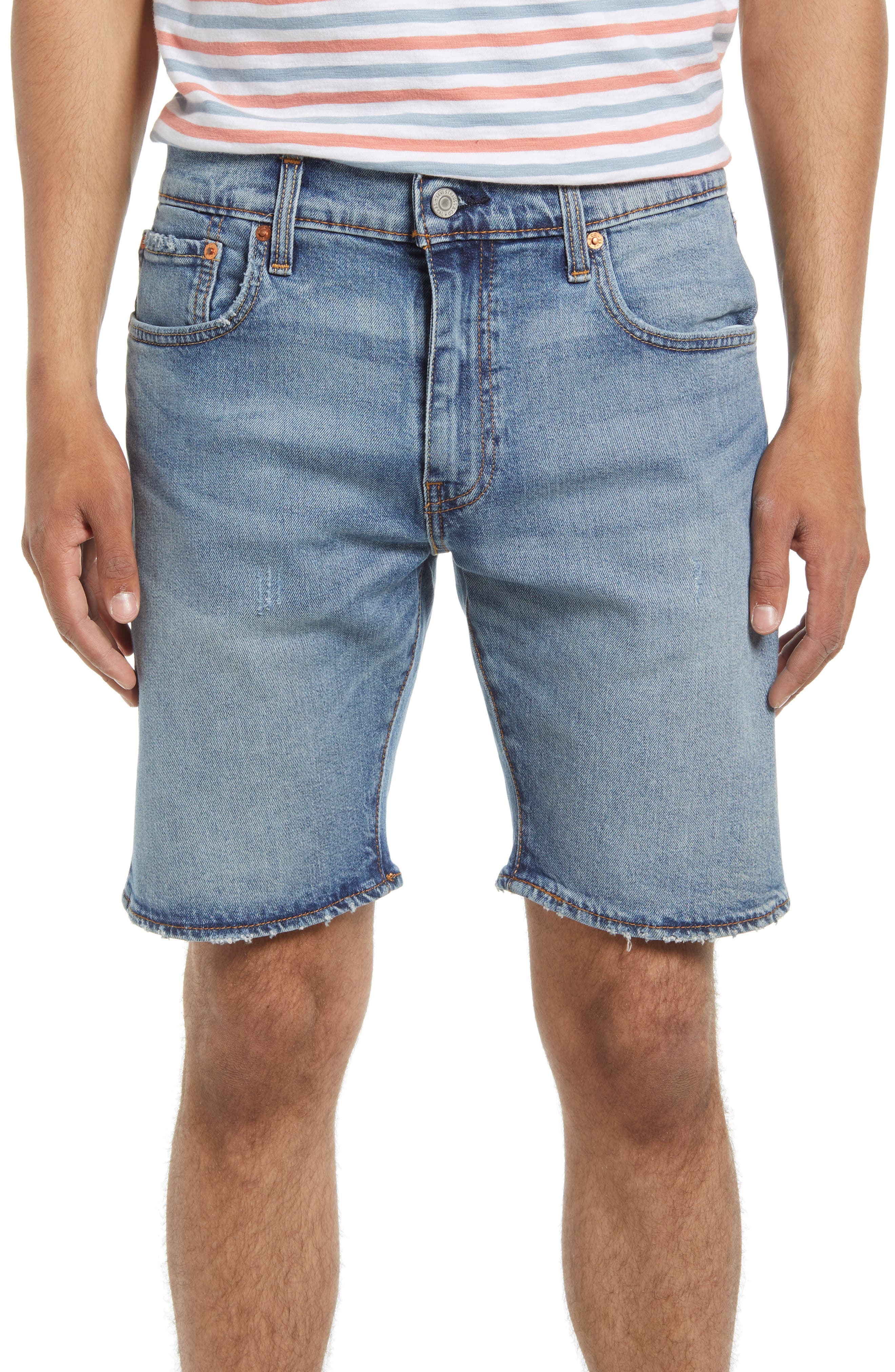 mens denim levi shorts