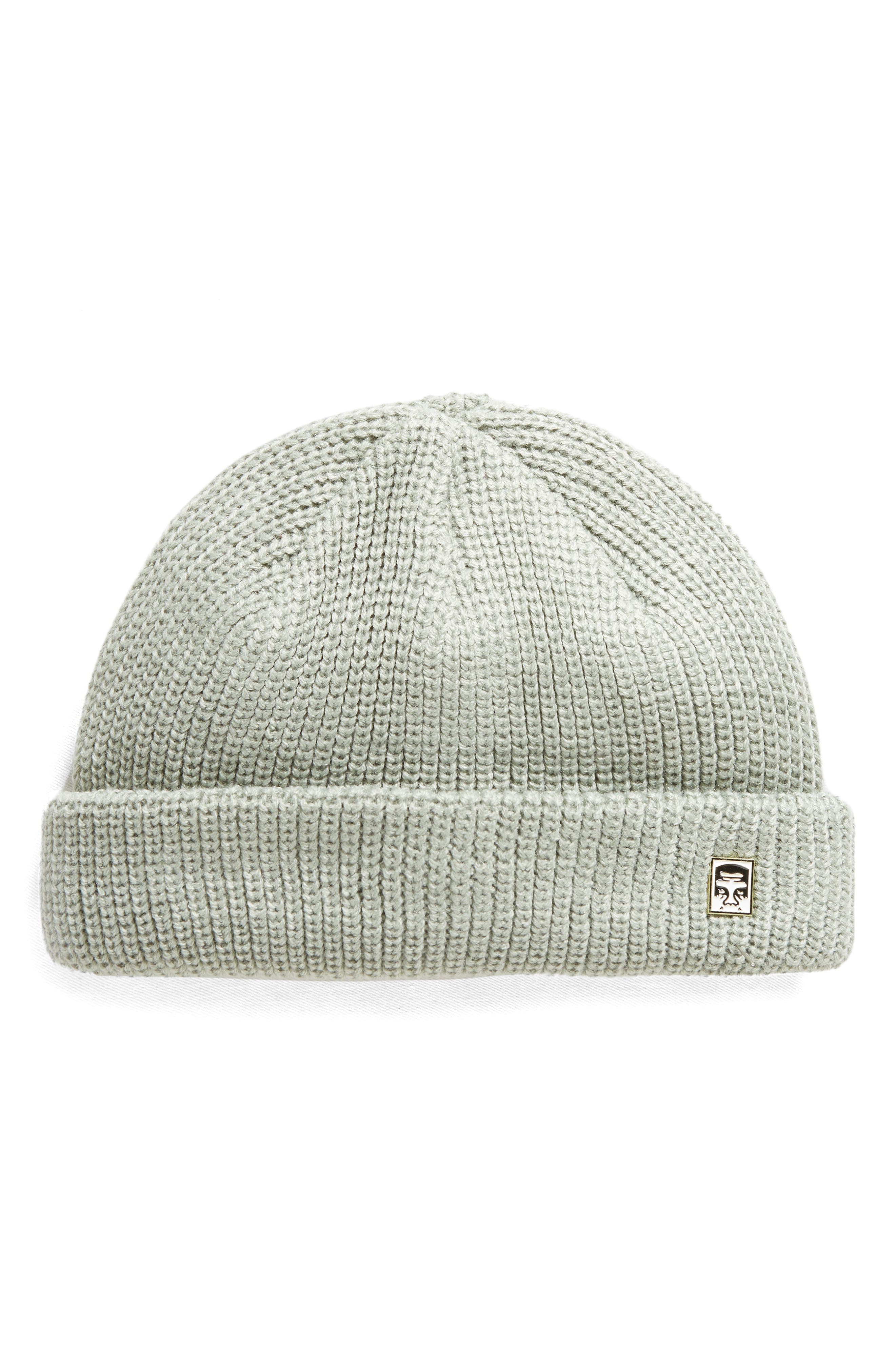 obey micro beanie white