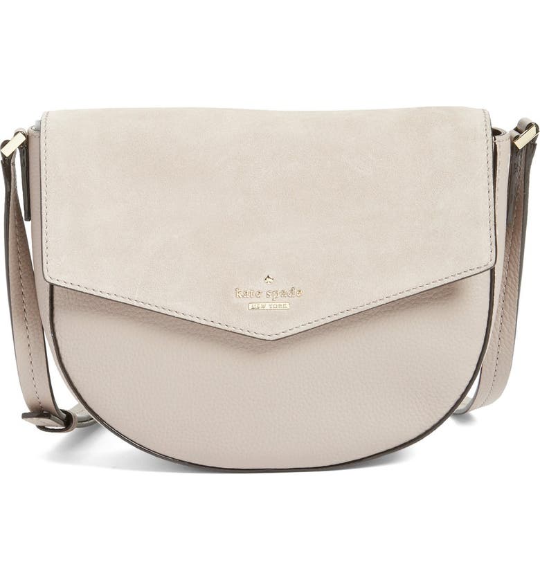 kate spade new york 'spencer court - lavinia' leather & suede crossbody ...