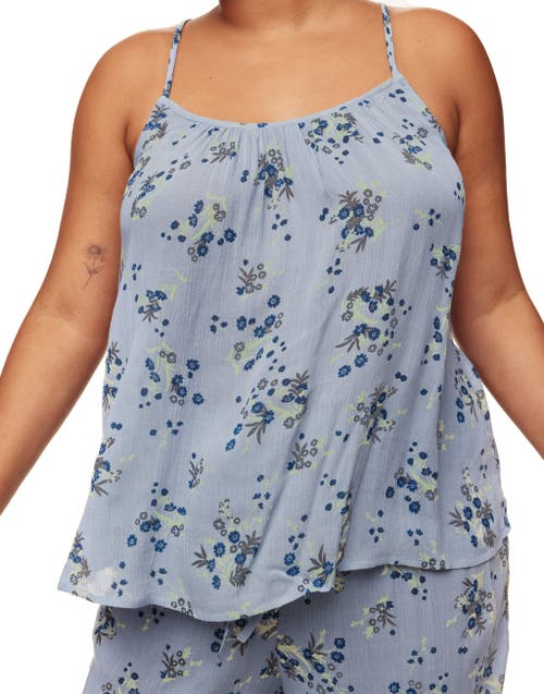 Shop Adore Me Scout Pajama Cami And Pants Set In Floral Blue