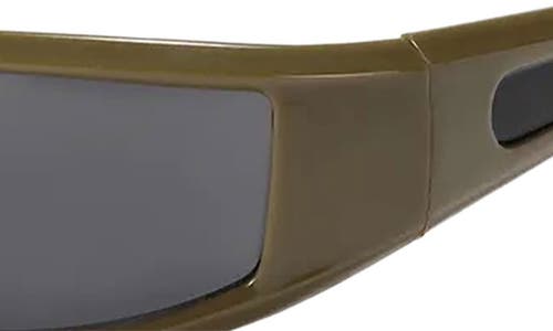 Shop Fifth & Ninth Ford 59mm Polarized Wraparound Sunglasses In Green/black