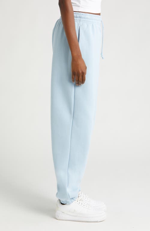 Shop Nike Phoenix Oversize Fleece Sweatpants In Lt Armory Blue/sail