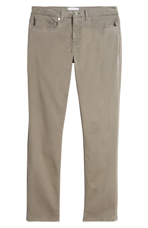 Shop Frame L'homme Slim Fit Five-pocket Twill Pants In Dusty Grey