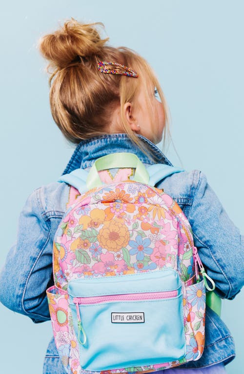 Little Chicken Kids' Floral Travel Duffle In Pastel Multi