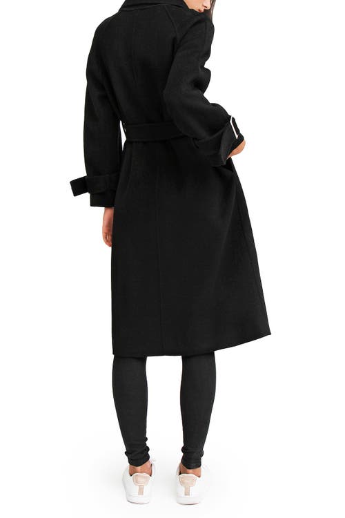 Belle & Bloom Shore To Shore Wool Coat In Black