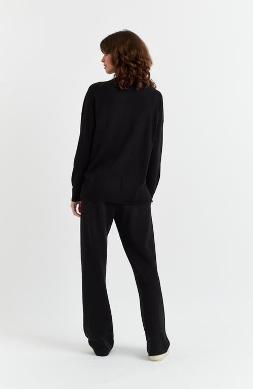 Chinti & Parker Wool-cashmere Relaxed Rollneck Sweater In Black
