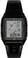 Timex® Q Timex Digital LCA Chronograph Resin Strap Watch, 35mm