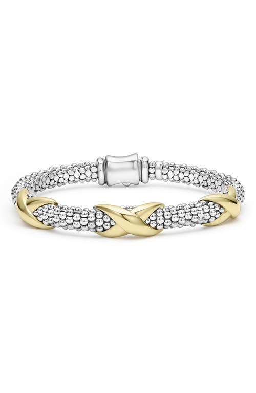 Lagos Embrace Station Bracelet In Silver/gold