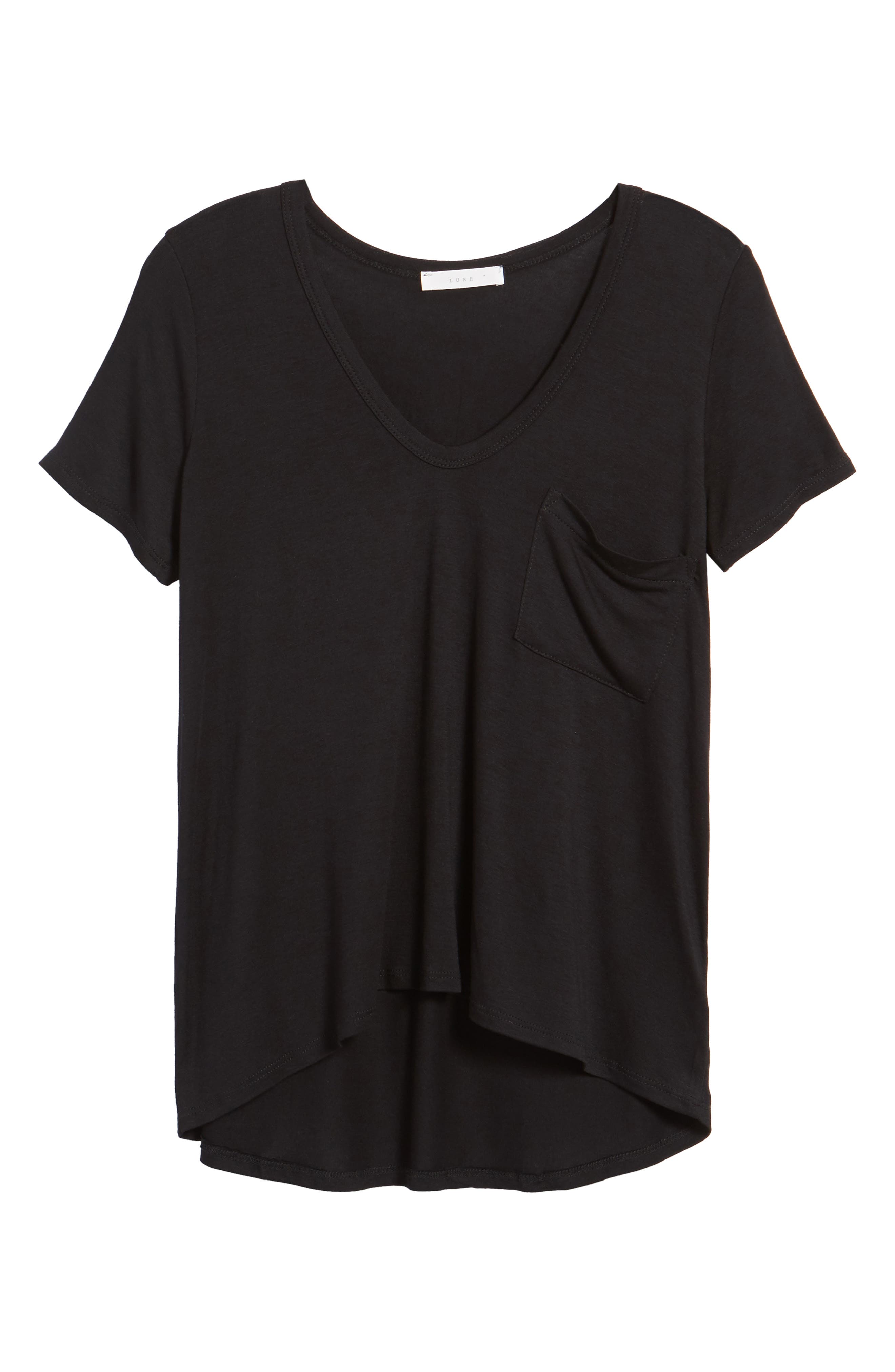 plunging v neck shirt