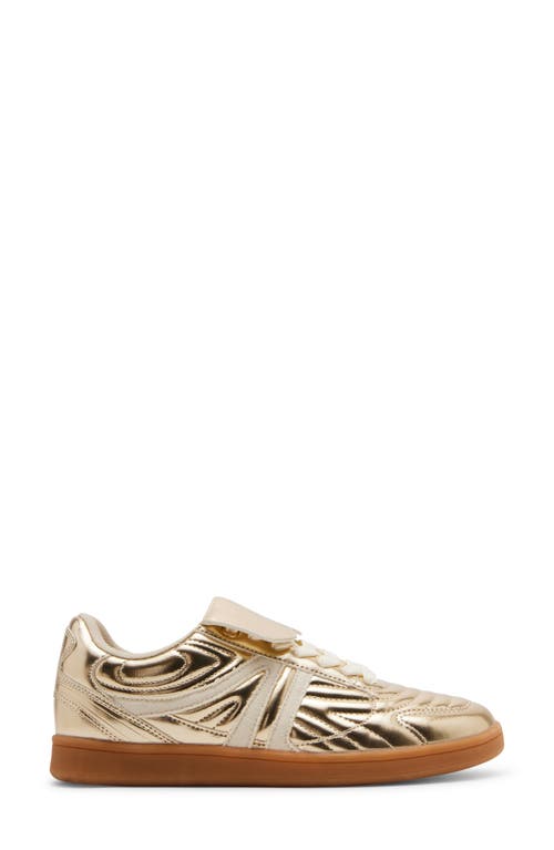 Shop Steve Madden Madrid Low Top Sneaker In Gold