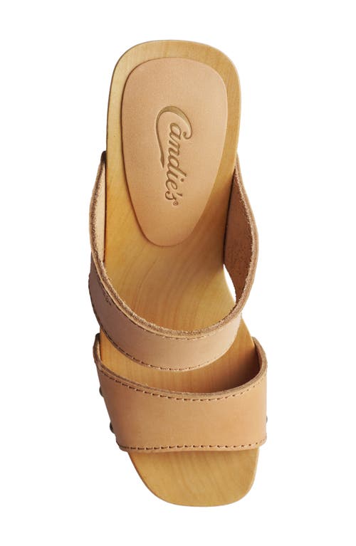 Candies Candie's Rammya Platform Slide Sandal In Natural