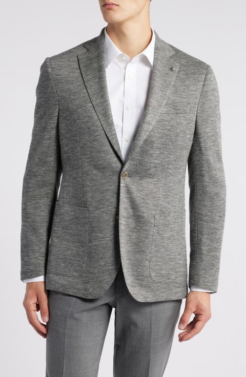 Hartford Wool & Silk Blend Piqué Sport Coat