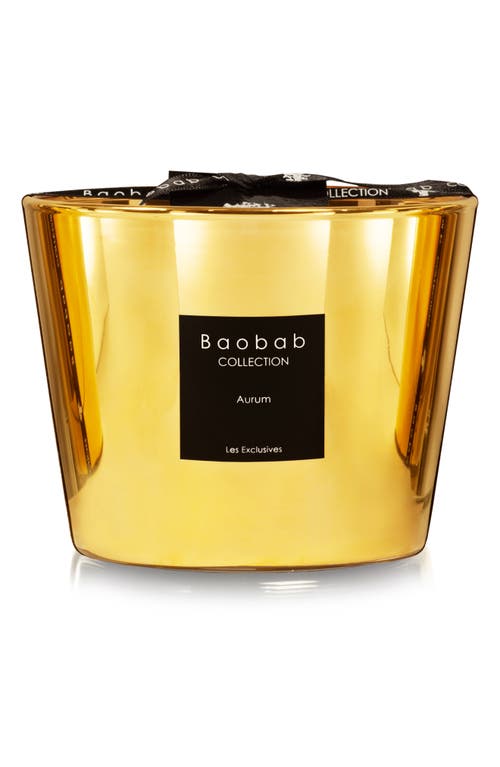 Baobab Collection Les Exclusives Aurum Gold Candle in Gold- Small