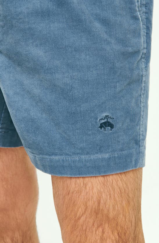 Shop Brooks Brothers Stretch Cotton Corduroy Shorts In China Blue