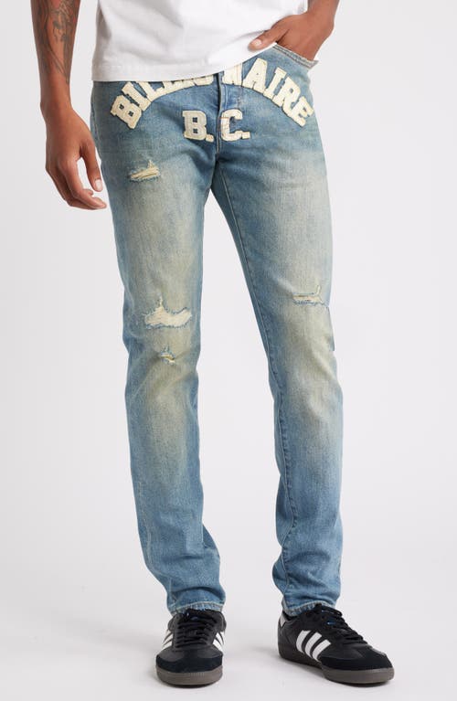 Shop Billionaire Boys Club Trek Slim Fit Ripped Jeans In Ozone