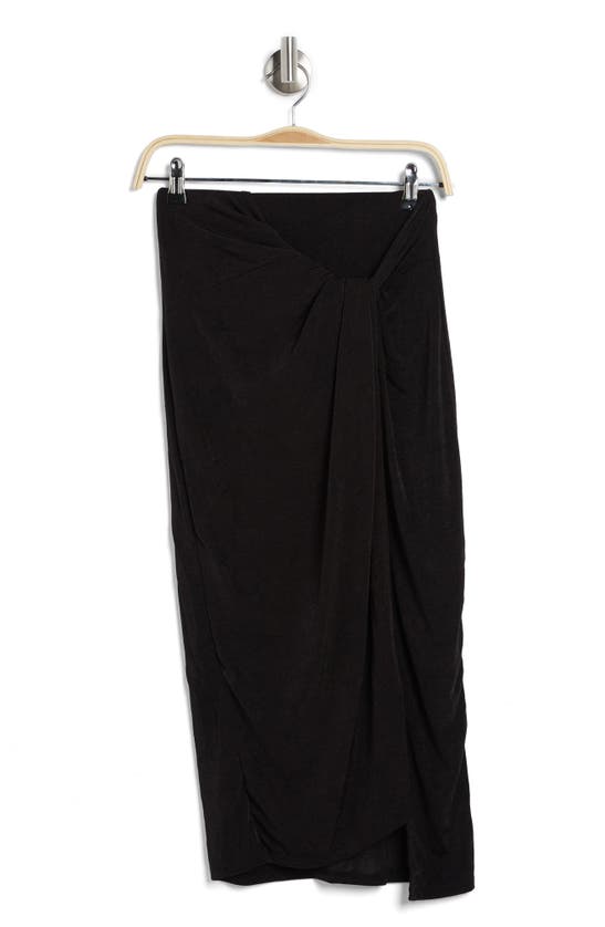 Lulus Stunning Knotted Skirt In Black