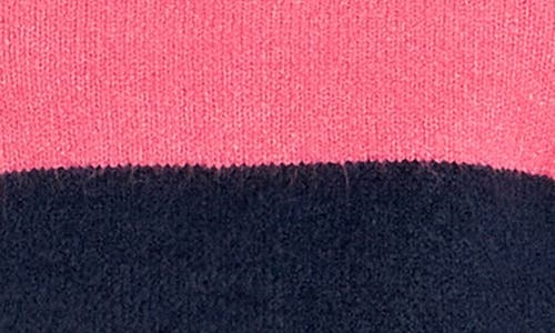 Shop English Factory Bold Stripe Crewneck Sweater In Pink/navy