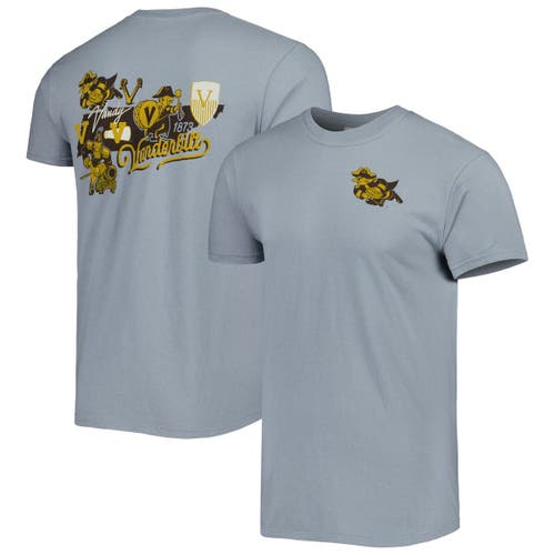 IMAGE ONE Men's Graphite Vanderbilt Commodores Vault State Comfort T-Shirt