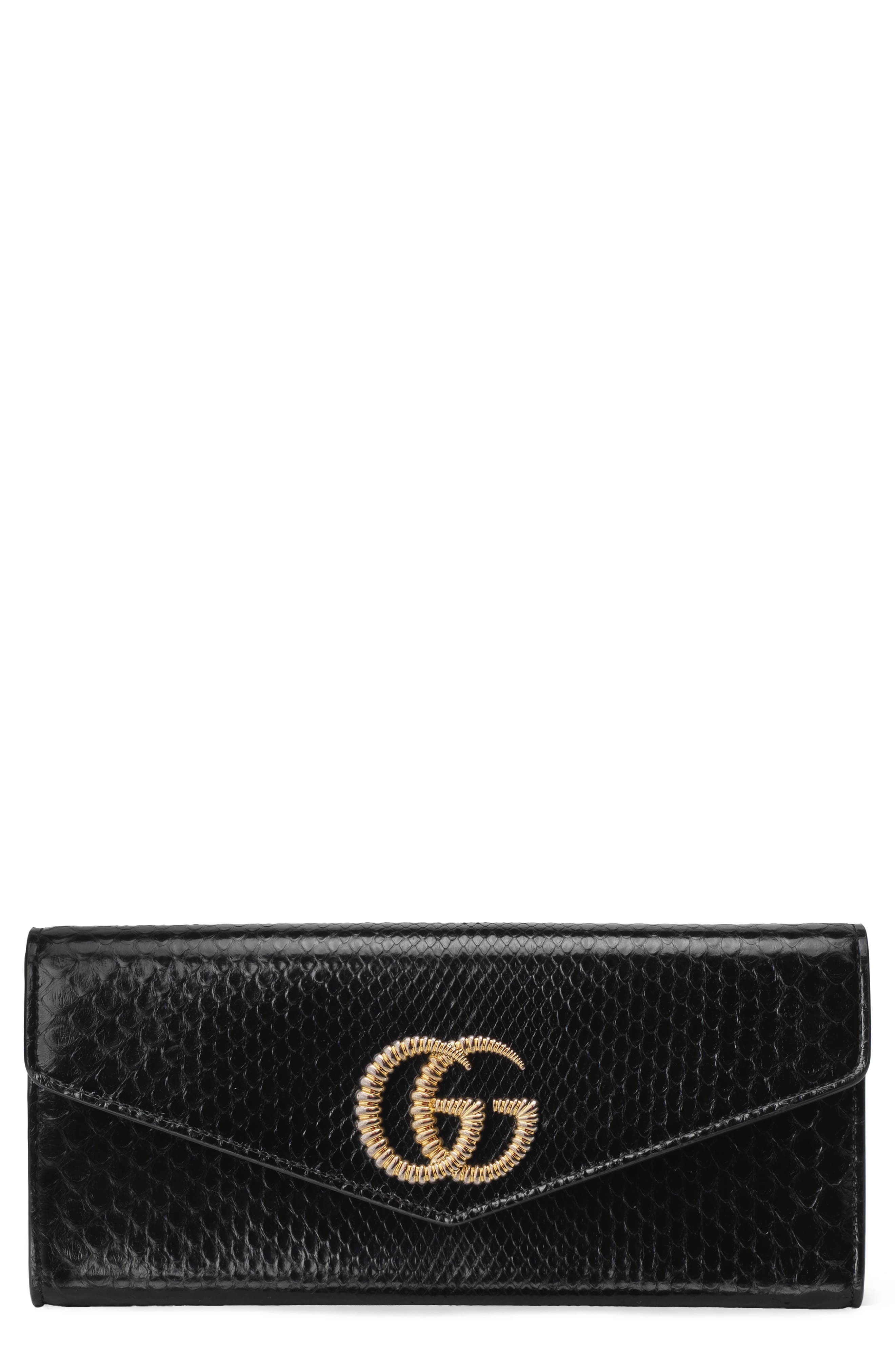 Gucci Clutch Broadway Genuine Snakeskin Evening Clutch