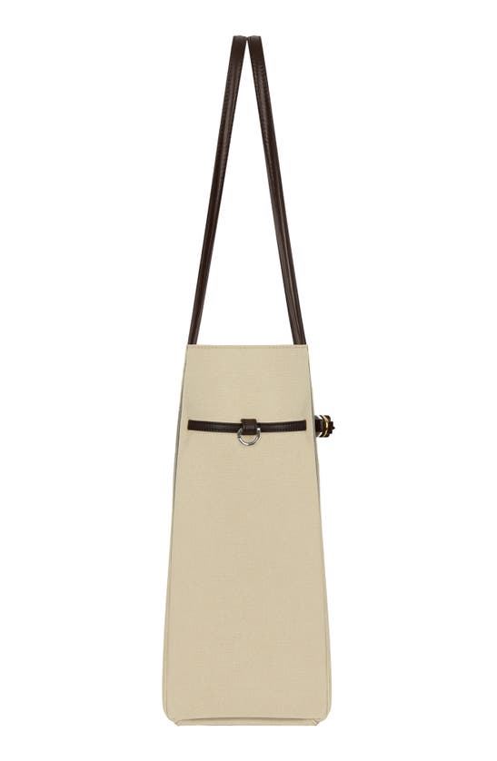 Shop Givenchy Small Voyou Canvas Tote In Army Beige