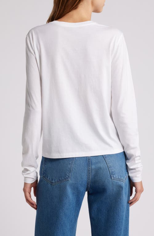 Shop Frame Cotton Crewneck Top In White