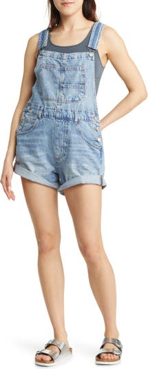 Womens - Lace Trim Denim Hot Shorts in Canyon Tint