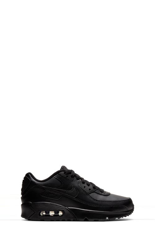 Shop Nike Kids' Air Max 90 Sneaker In Black/black/black