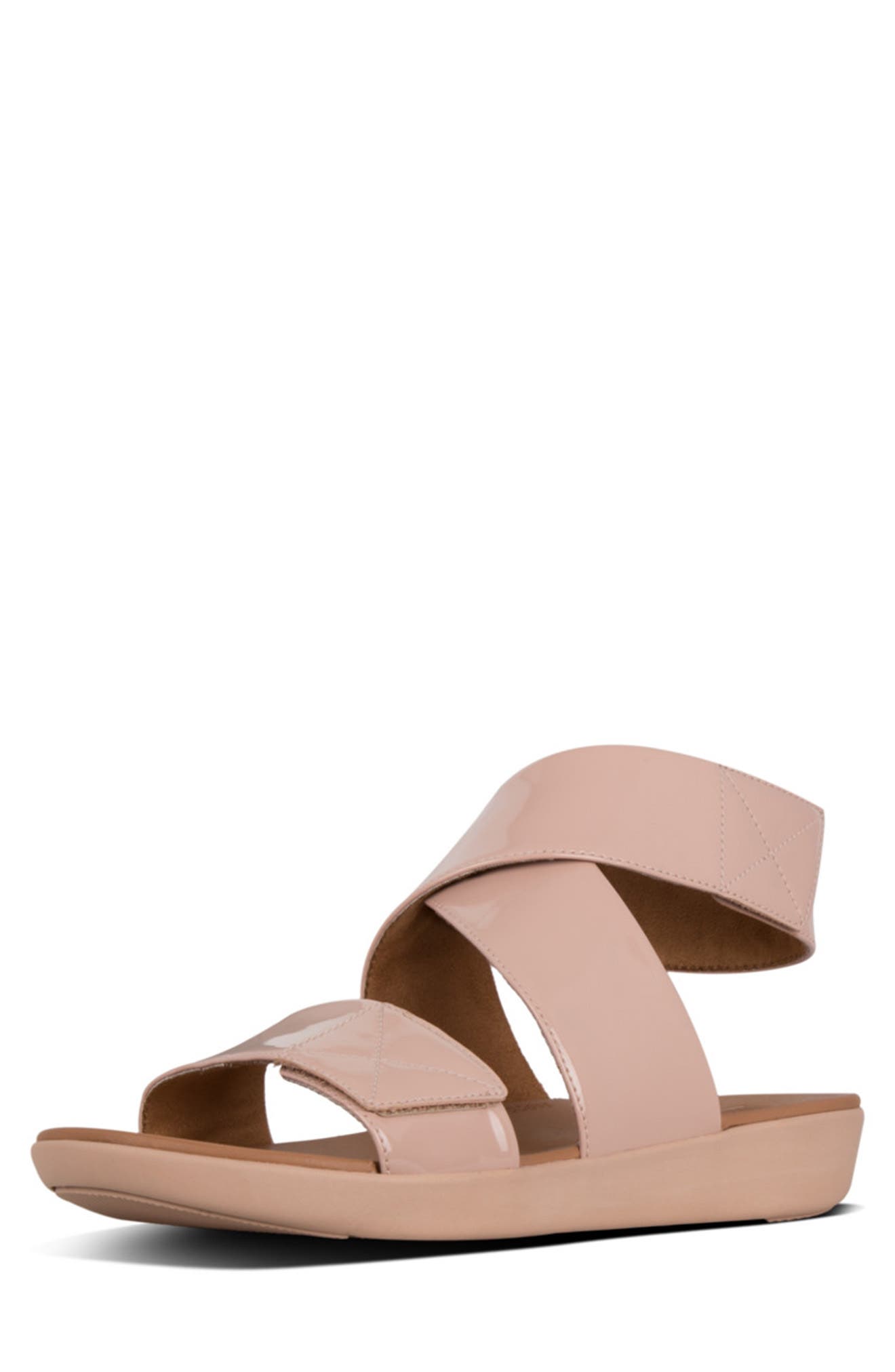 Fitflop Carin Patent Strap Sandal In Beechwood ModeSens