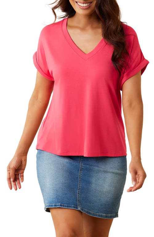 Tommy Bahama Kauai V-neck T-shirt In Paradise Pink