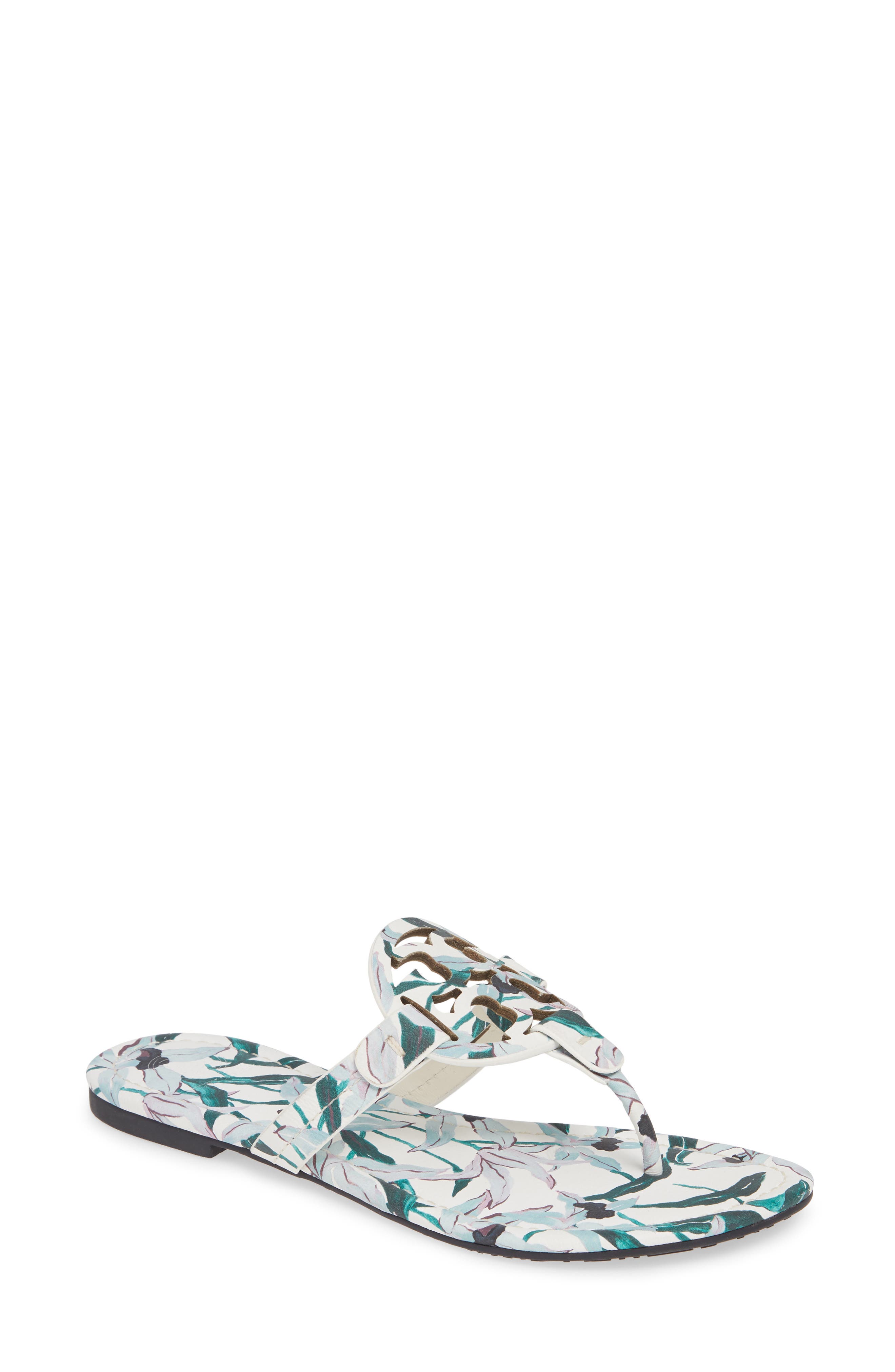Tory Burch Miller Flip Flop- Blue/green