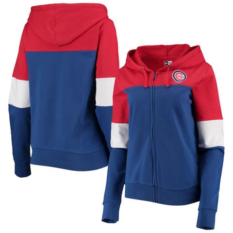 Girls Youth New Era Royal Chicago Cubs Space Dye Full-Zip Hoodie Size: Extra Large